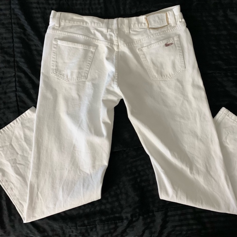 ๐ฆ Gucci Embroidered White Jeans